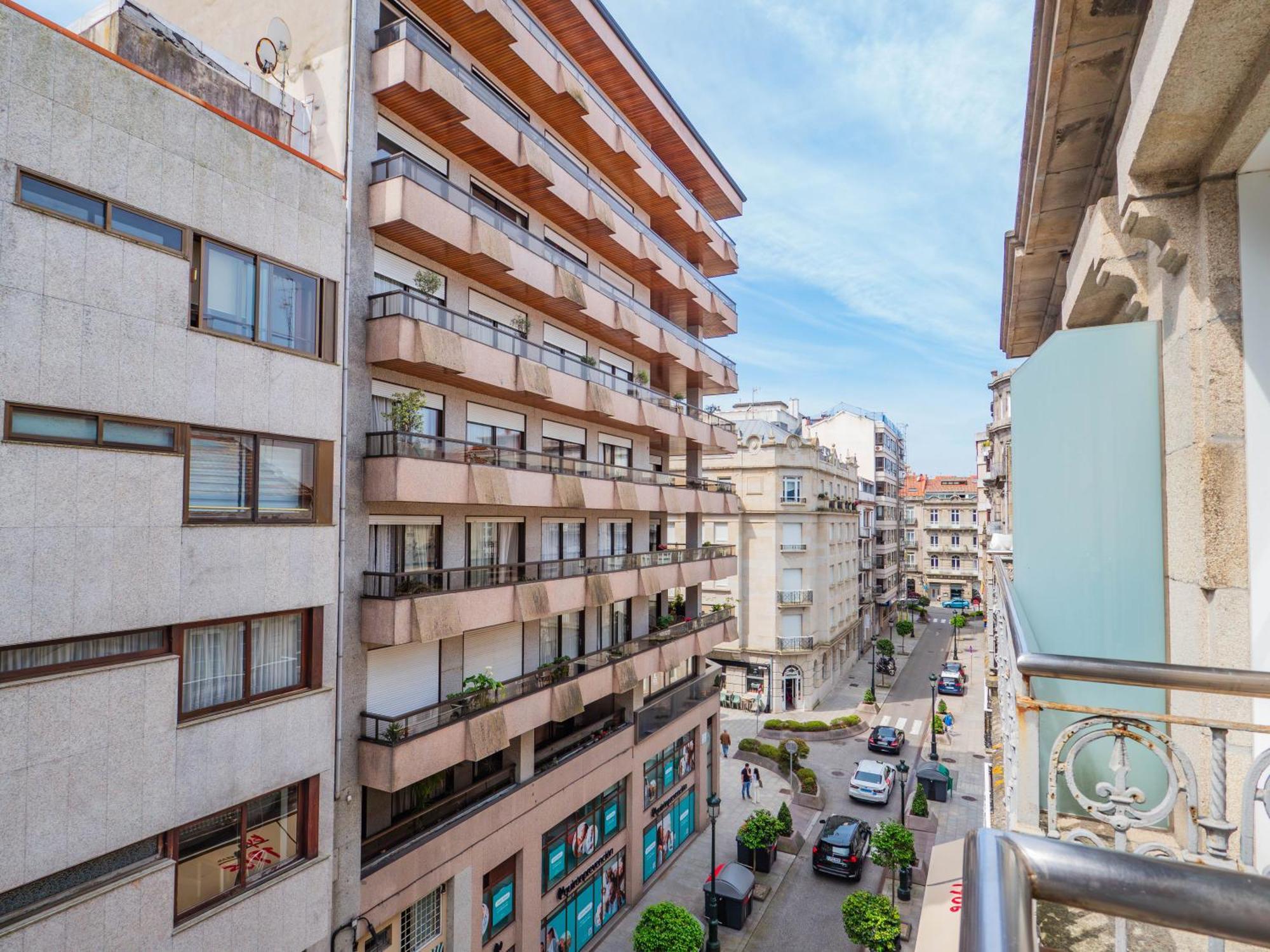 Luxury Centro De Vigo Balcony Exterior foto