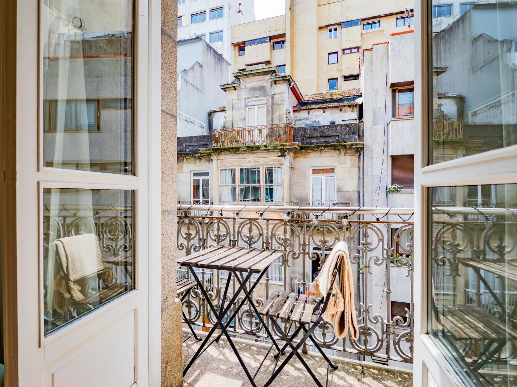 Luxury Centro De Vigo Balcony Exterior foto