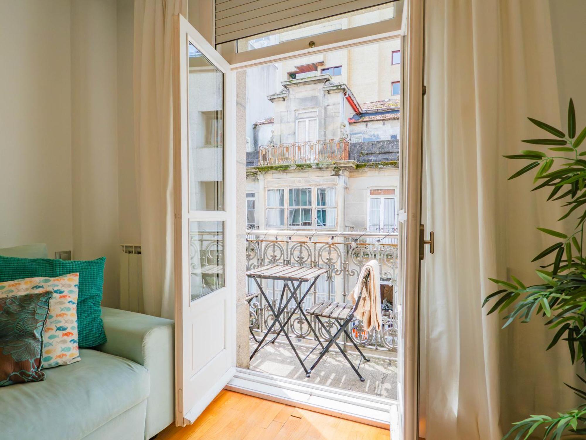 Luxury Centro De Vigo Balcony Exterior foto